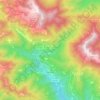 Топографическая карта Montseny, высота, рельеф