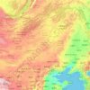Топографическая карта 内蒙古自治区, высота, рельеф