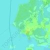 Топографическая карта Пашевичи, высота, рельеф