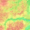 Топографическая карта Цуманська селищна рада, высота, рельеф