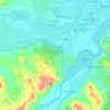 Топографическая карта Нижнеиволгинское сельское поселение, высота, рельеф