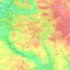 Топографическая карта Злынковский район, высота, рельеф