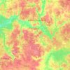 Топографическая карта Дорогобужский муниципальный округ, высота, рельеф