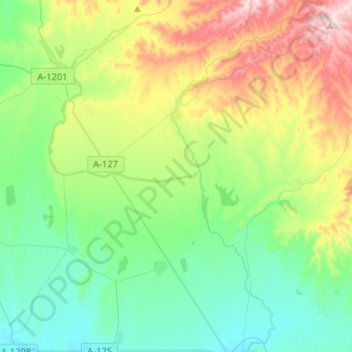 Топографическая карта Biota, высота, рельеф