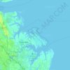 Топографическая карта Poquoson, высота, рельеф