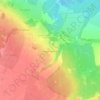 Топографическая карта Большое Забородье, высота, рельеф