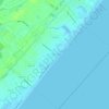 Топографическая карта Surfside Beach, высота, рельеф
