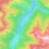 Топографическая карта Лес, высота, рельеф