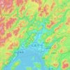 Топографическая карта 広島市, высота, рельеф