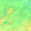 Топографическая карта Ратнівська селищна громада, высота, рельеф