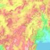 Топографическая карта Бурдур, высота, рельеф