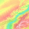 Топографическая карта Ордынский район, высота, рельеф