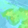 Топографическая карта Онежское, высота, рельеф