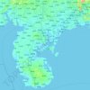 Топографическая карта 湛江市, высота, рельеф