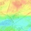 Топографическая карта Андроновичи, высота, рельеф