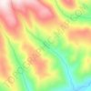 Топографическая карта Барун-Гол, высота, рельеф