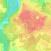 Топографическая карта Пересвет, высота, рельеф