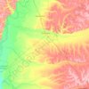 Топографическая карта Белогорский муниципальный округ, высота, рельеф
