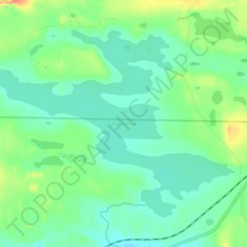 Топографическая карта Люття, высота, рельеф