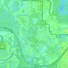 Топографическая карта Lake Buena Vista, высота, рельеф