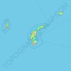 Топографическая карта Ponza, высота, рельеф