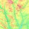 Топографическая карта Байковецька сільська громада, высота, рельеф