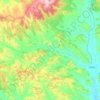Топографическая карта Дульдурга, высота, рельеф