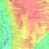 Топографическая карта Михайло-Коцюбинська селищна громада, высота, рельеф