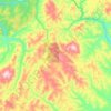 Топографическая карта Вершино-Тёйский поссовет, высота, рельеф