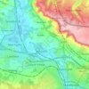 Топографическая карта Aylesford, высота, рельеф