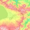 Топографическая карта Варденисская община, высота, рельеф