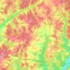 Топографическая карта Sorges, высота, рельеф