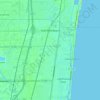 Топографическая карта Deerfield Beach, высота, рельеф