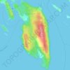 Топографическая карта Penelakut Island, высота, рельеф