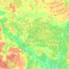 Топографическая карта Остаповское сельское поселение, высота, рельеф