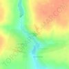 Топографическая карта Белокаменский парк, высота, рельеф