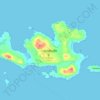 Топографическая карта Inishbofin, высота, рельеф