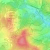 Топографическая карта Бутовский лесопарк, высота, рельеф
