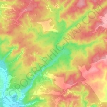 Топографическая карта Талинка, высота, рельеф