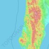 Топографическая карта Углегорский городской округ, высота, рельеф