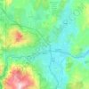 Топографическая карта Рино, высота, рельеф