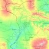 Топографическая карта Ширакская область, высота, рельеф