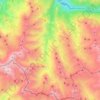 Топографическая карта Valloire, высота, рельеф