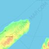 Топографическая карта Wabana, высота, рельеф