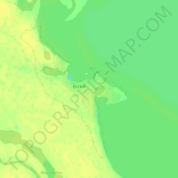 Топографическая карта Ессей, высота, рельеф