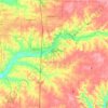 Топографическая карта Ozark, высота, рельеф