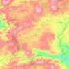 Топографическая карта Карс, высота, рельеф