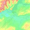 Топографическая карта Балаковский район, высота, рельеф