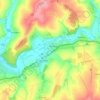 Топографическая карта Чепчуговское сельское поселение, высота, рельеф