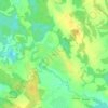 Топографическая карта Нача, высота, рельеф